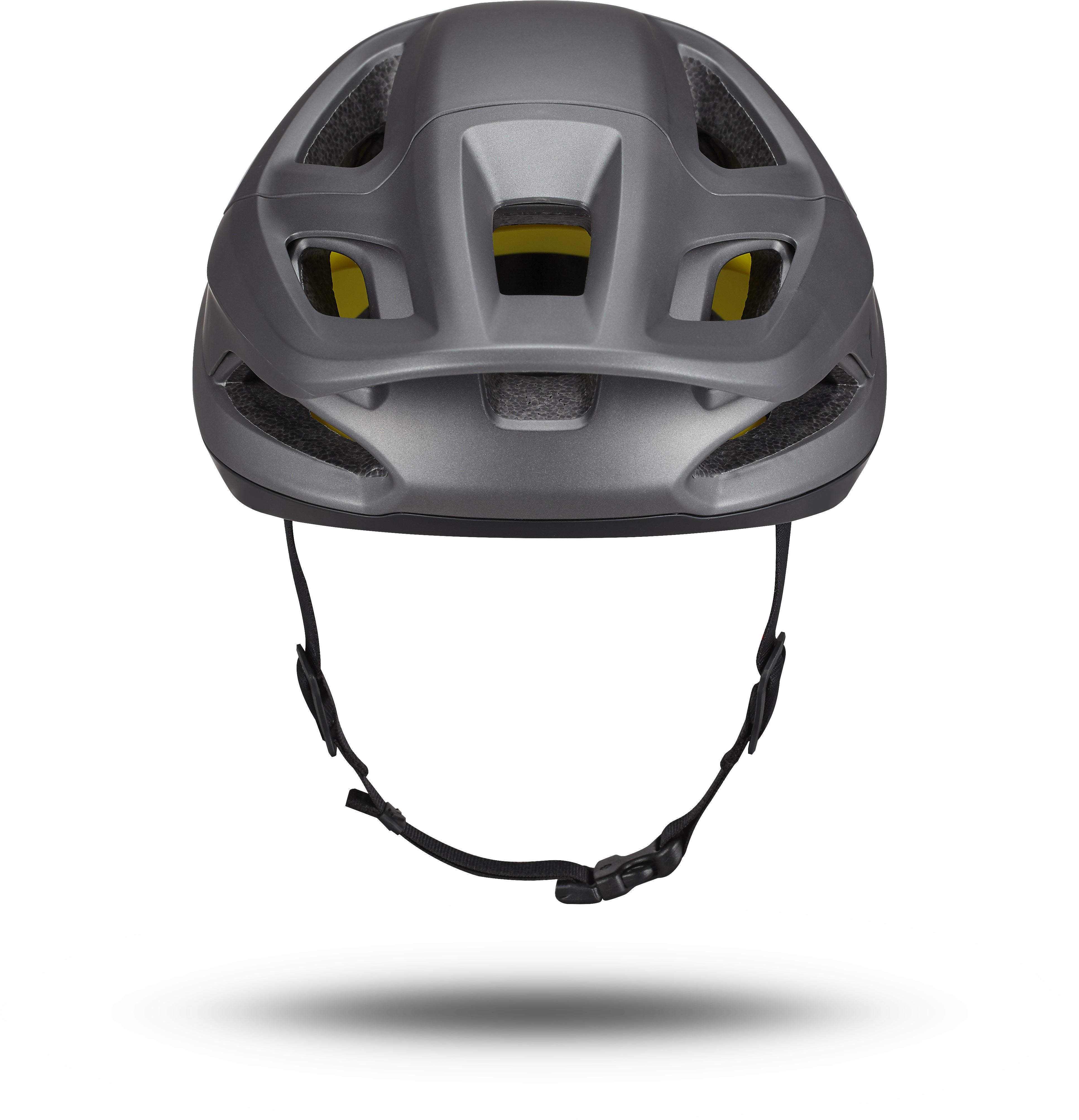 Camber Bike helmet in Black - Smoke color front view