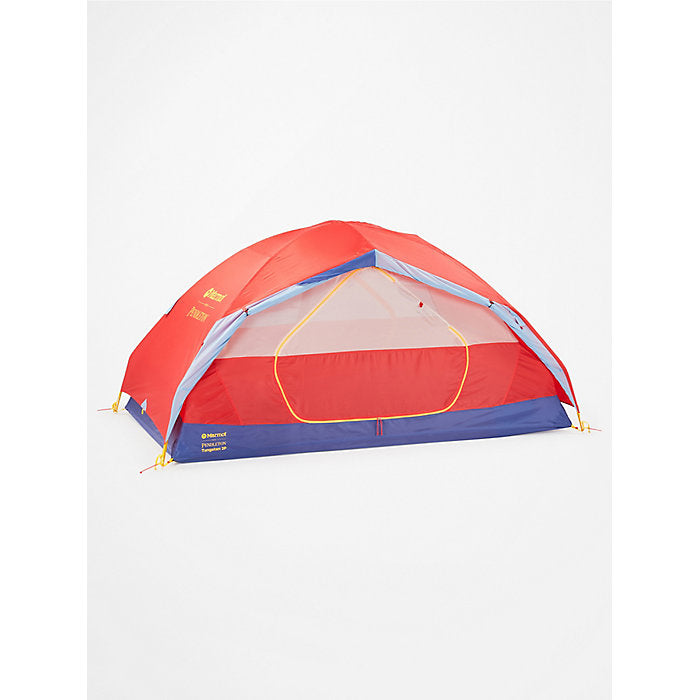 Pendleton Colorblock, Coral, blue, yellow and light blue, lightweight 2 person tent with open rain fly
