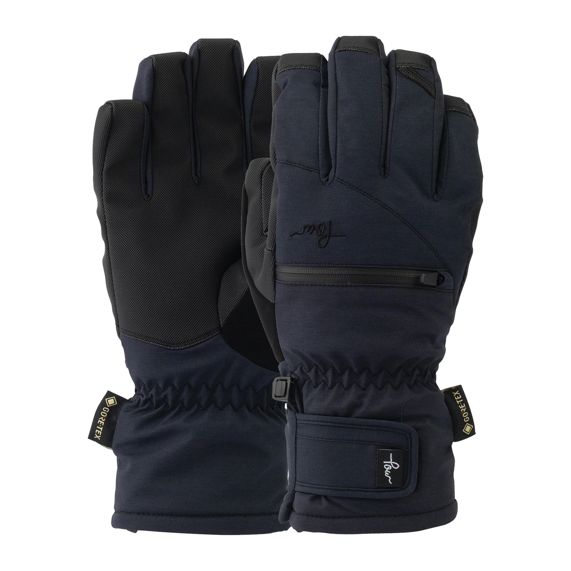 POW- Women's Cascadia Gore-Tex Short Glove +Warm Black