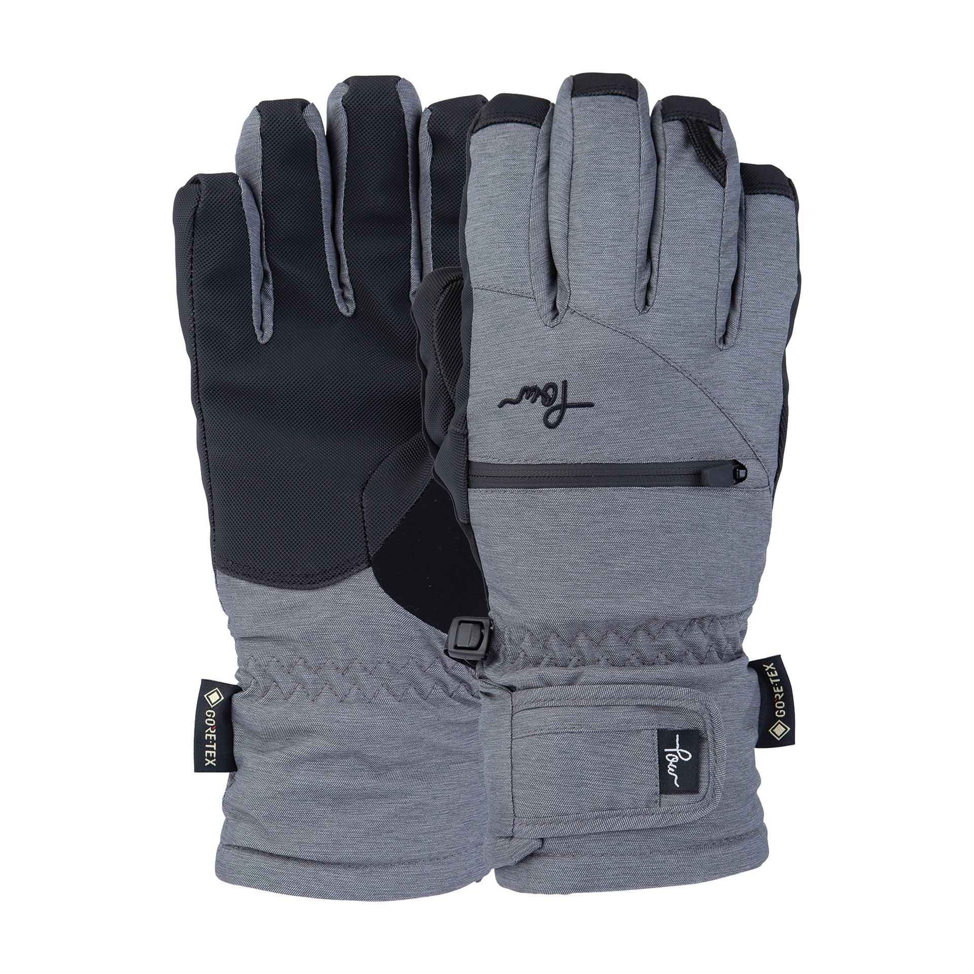 POW- Women's Cascadia Gore-Tex Short Glove +Warm Grey