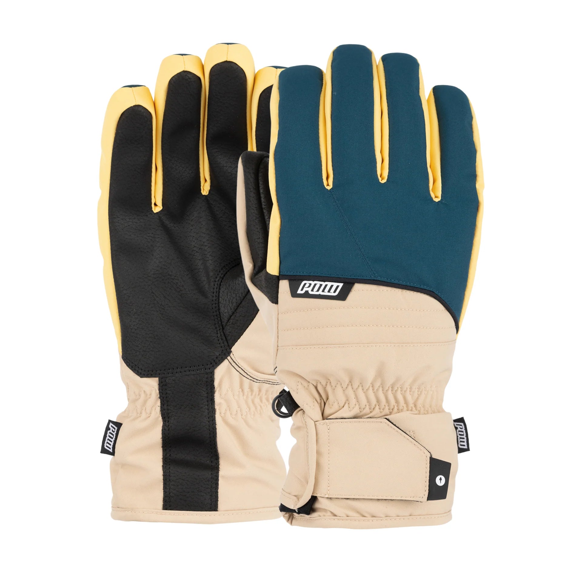 POW Zero Glove 2.0 Echo Blue, yellow and Black and tan