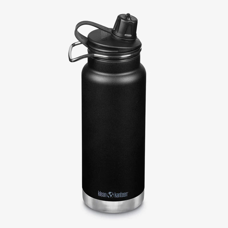 Black  Chute Cap 32oz Klean Kanteen Water bottle