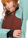 Marmot- Women's Refuge Jacket 10K/10K - Chocolate - Blue Agave armpit vent