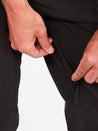 Marmot- Refuge Pant 10K/10K Black- closeup of zipper leg vent
