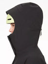 Marmot- Women's Refuge Jacket 10K/10K - Black hood over helmet