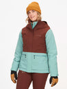Marmot- Women's Refuge Jacket 10K/10K - Chocolate - Blue Agave front pic