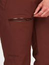 Marmot- Women's Refuge Pants 10K/10K Chocolate zipper close-up