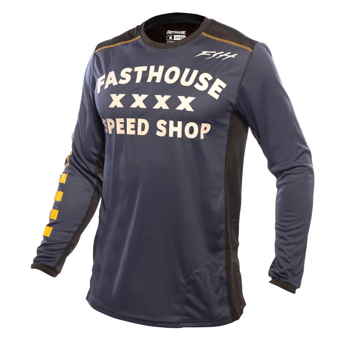 Fasthouse Men's Classic Swift Long sleeve Jersey - Midnight Navy Front