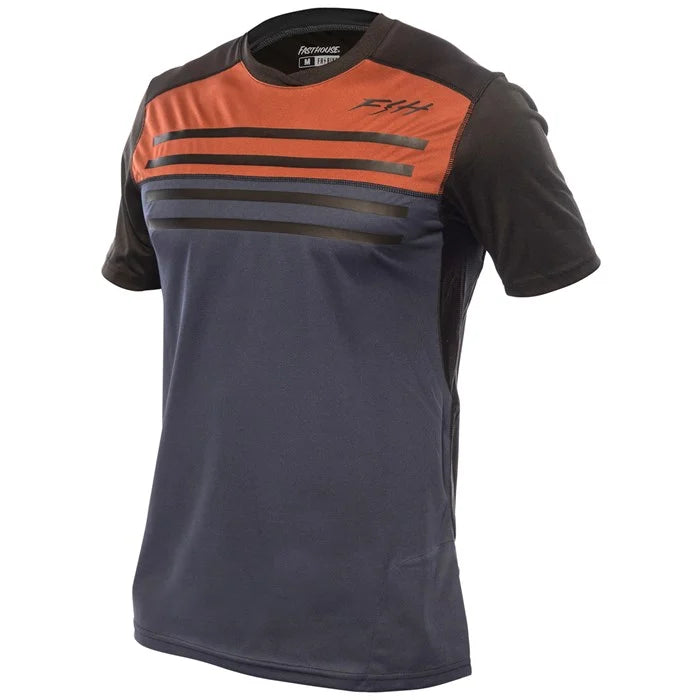 Fasthouse Men's Alloy Sidewinder SS Jersey Rust - Navy Front