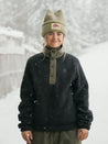 ARMADA KENLEM UNISEX FLEECE POPOVER front w/ model