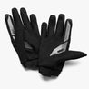 Gripped black mountain bike glove