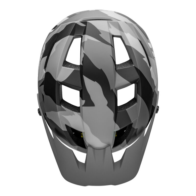 Spark 2 Helmet - Top View Matte Grey Camo