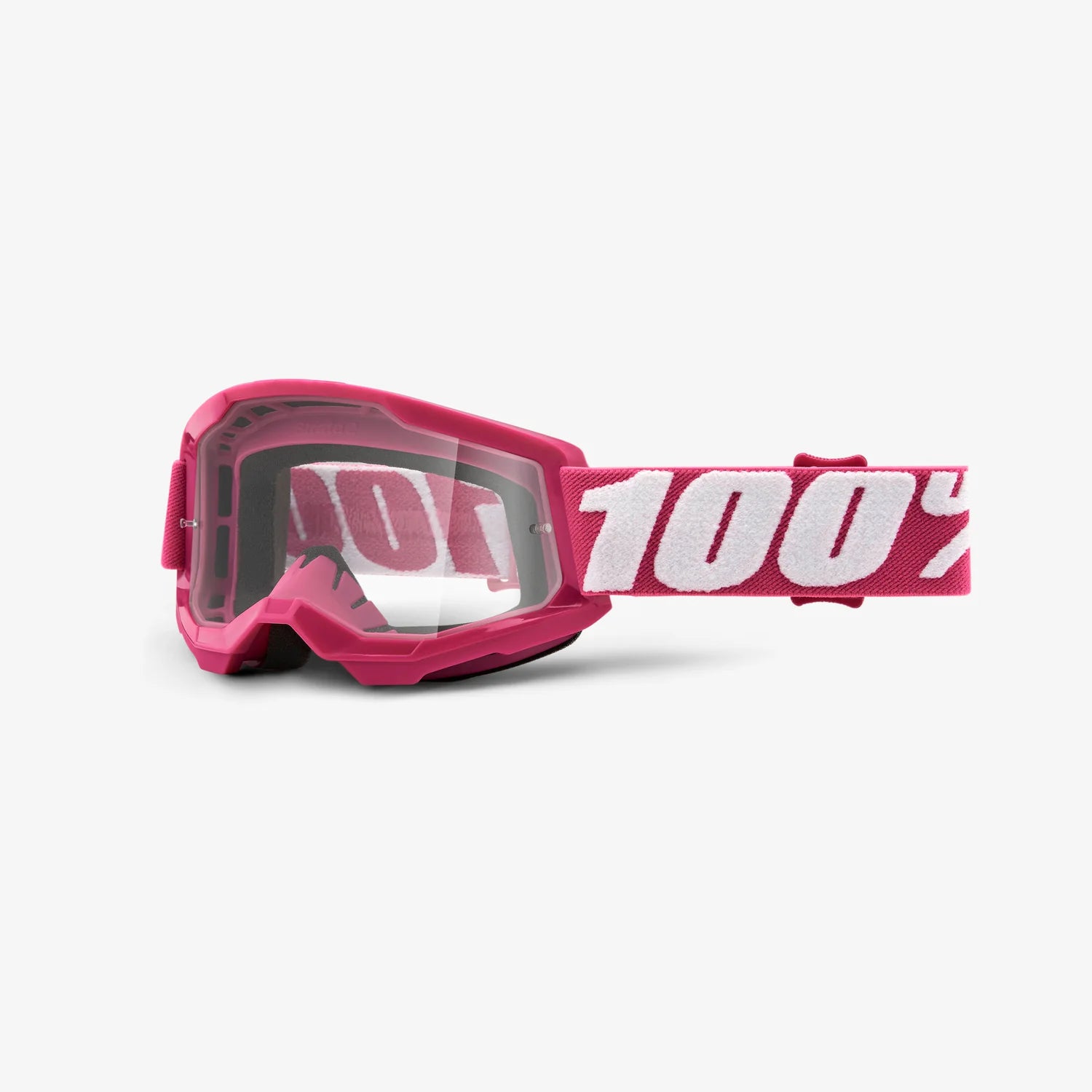 Strata 2 Junior Pink with clear lens bike goggle