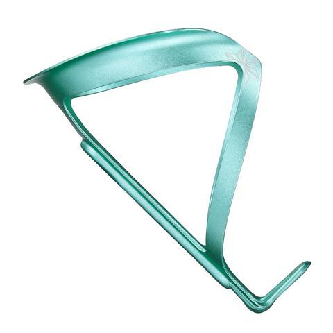 Specialized- Supacaz Fly Cage Ano- Aluminum Waterbottle Cage - celeste green