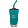 Teal Klean Kanteen Insulated Tumbler with straw16oz