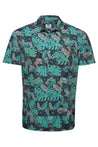 Flylow Wesley Shirt - Moraine Floral shirt Teal, grey button up shirt
