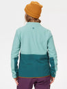 Marmot Women's Rocklin Full Zip Jacket Blue Agave/ Dark Jungle Fleece Zip up Back