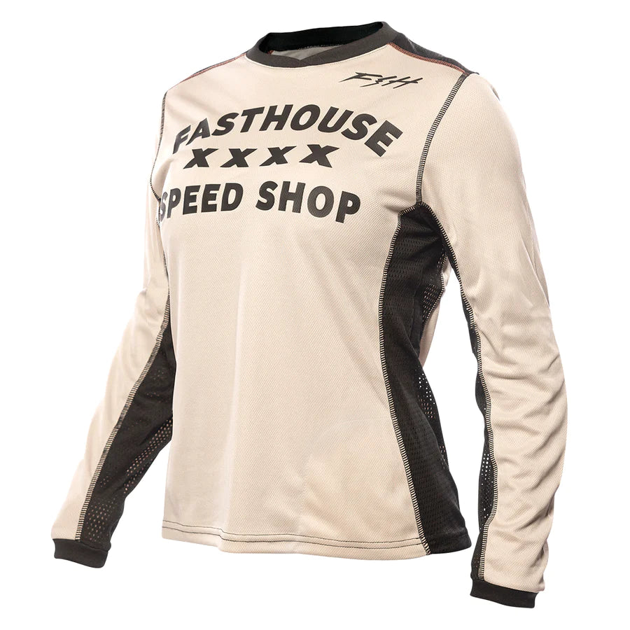 Fasthouse Women's Classic Swift Long Sleeve Jersey - Cream Front