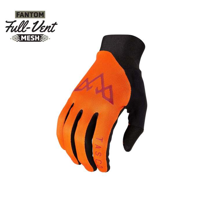 TASCO MTB Fantom Ultralite bike gloves in orange and black