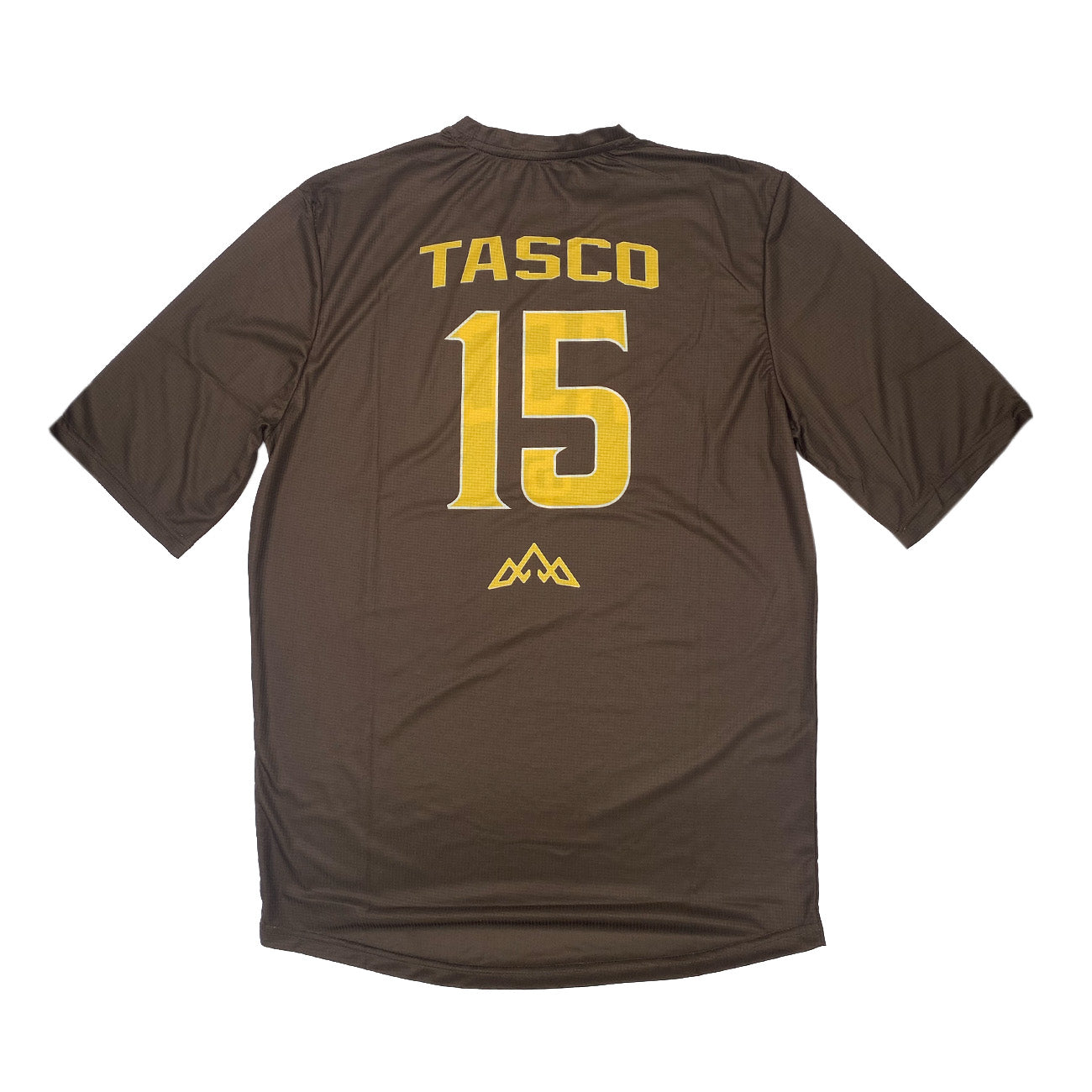 TASCO SenDiego Jersey - San Diego Padres biking jersey, brown and yellow vintage jersey colors #15 on back