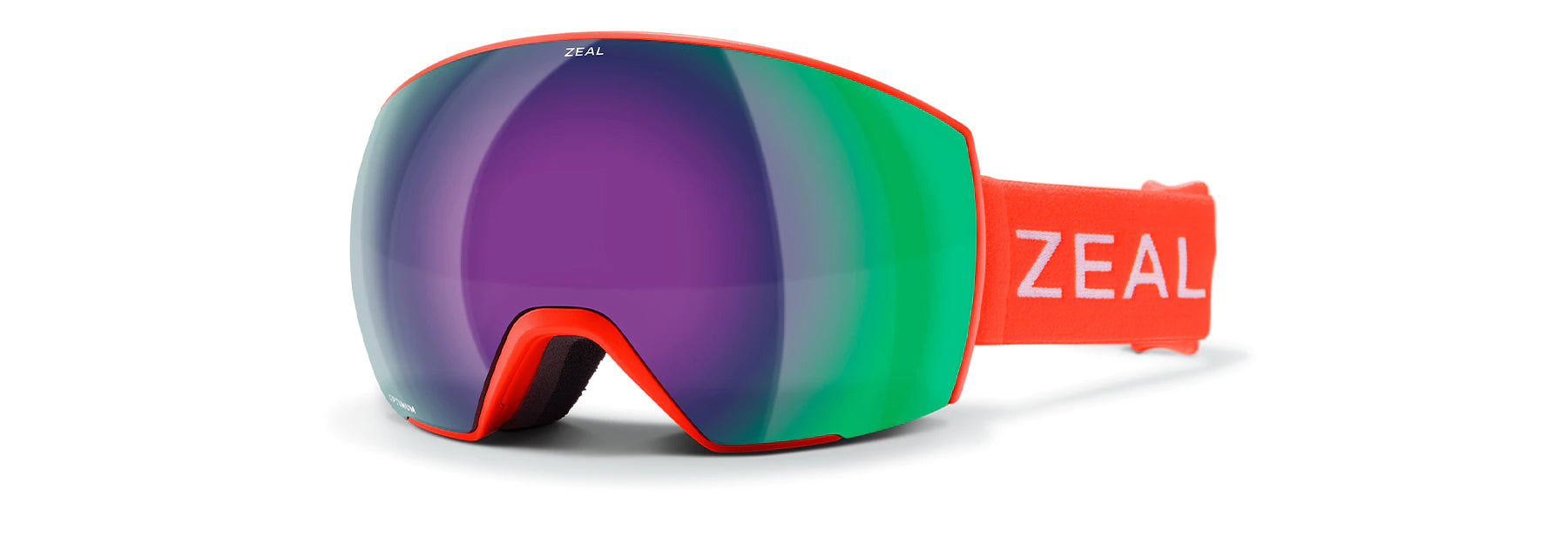 Zeal- Hangfire Observation Deck Technology Ski & Snowboard Goggles coral Strap