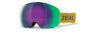 Zeal- Portal XL Rail Lock System OTG Ski & Snowboard Goggles w/ Bonus Lens Mustard yellow strap