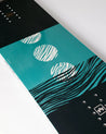 Rome Women's Ravine Snowboard - 2023 graphics green, teal and black close up 