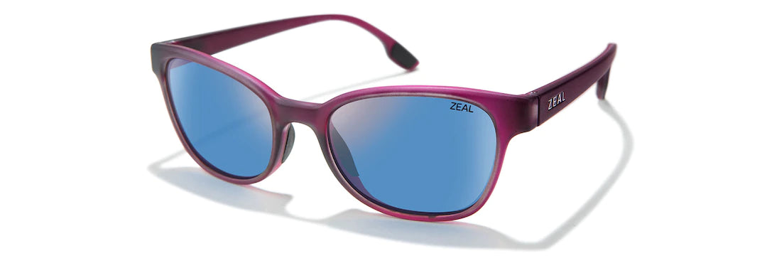 Zeal- Avon Polarized Sunglasses Amethyst frame, horizon blue lenses
