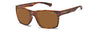 Zeal- Brewer Polarized Sunglasses- Matte Woodgrain frame, copper lenses