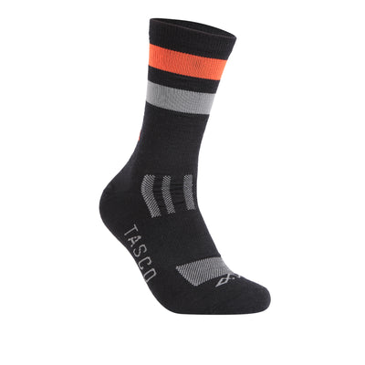 TASCO MTB- RideTrek Merino Wool Socks Grey, Orange, and black
