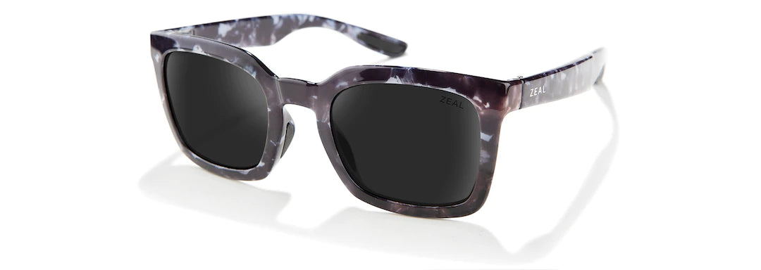 Zeal- Lolo Polarized Sunglasses- Blue Marble Frame, Grey Lenses