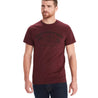 Royal Red Men's T-Shirt, made by Marmot, dyed with sustainable dye Mountain image in the front