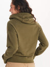Forest Green coast  to mountain image on front of hoodie, blank back  Women's fit 
