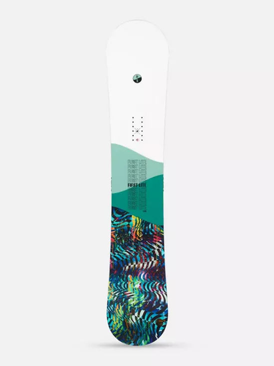 K2 First Lite Women's snowboard, kaleidescope image