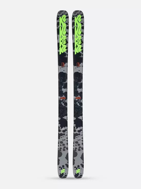 K2 2023 Reckoner skis - Black, grey and green top design