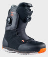 Black Rome Snowboard boot with front and exterior side BOA, front angle view