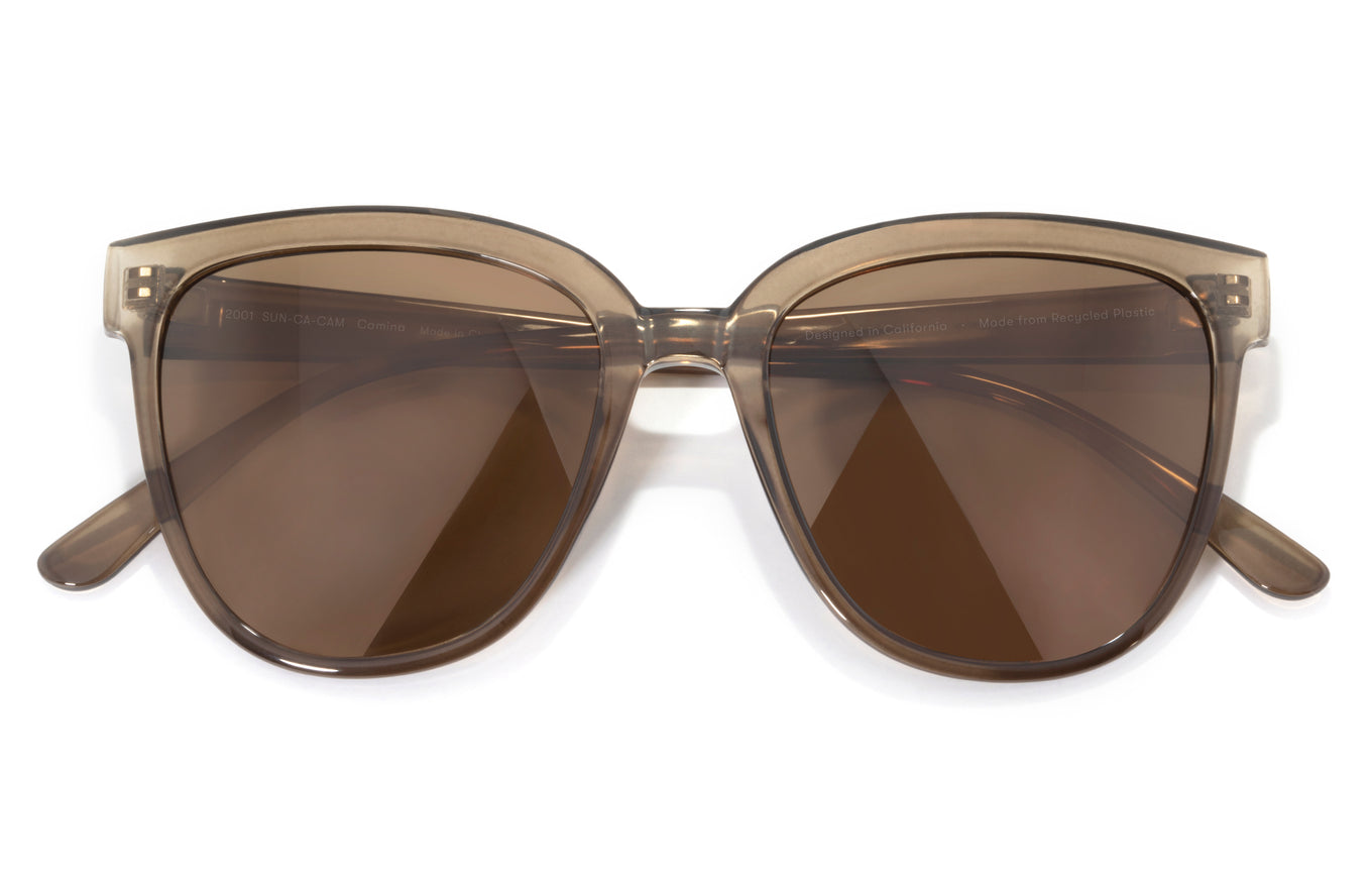 Sunski Camina Sunglasses- Cola frame- Amber lenses