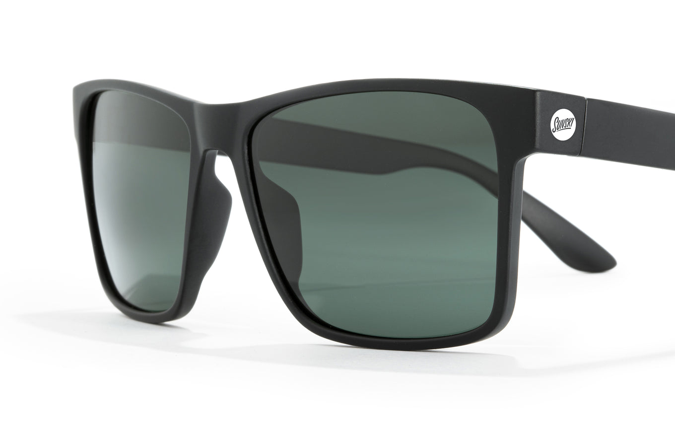 Sunski puerto sunglasses- Black forest. Polarized, high optics, made from recycled plastic